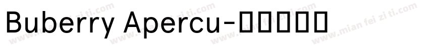 Buberry Apercu字体转换